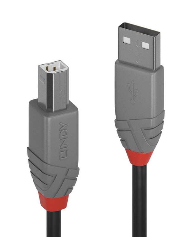 Lindy Anthra Line USB 2.0 Type A to B Cable