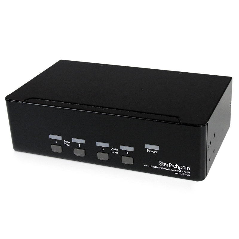 StarTech.com 4 Port HDMI KVM Switch With Built-in USB 3.0 Hub - 1080p -  SV431HDU3A2 - KVM Modules 