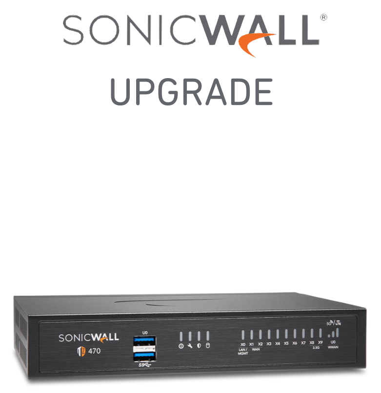 SonicWall TZ470 Secure Upgrade Plus - Essential Edition | Comms