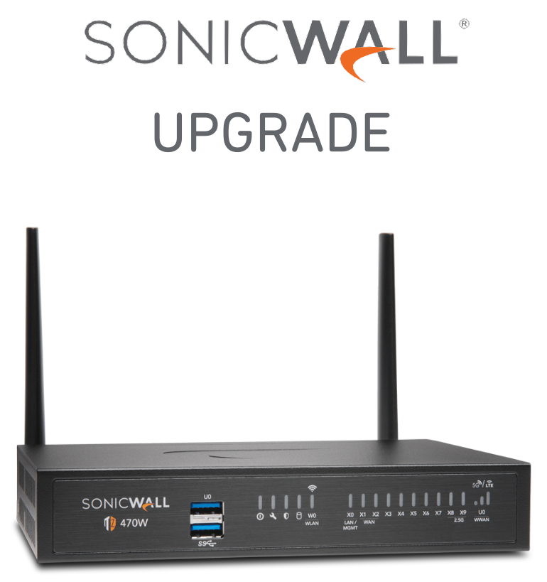 SonicWall TZ470 Wireless-AC INTL Secure Upgrade Plus - Essential Edition