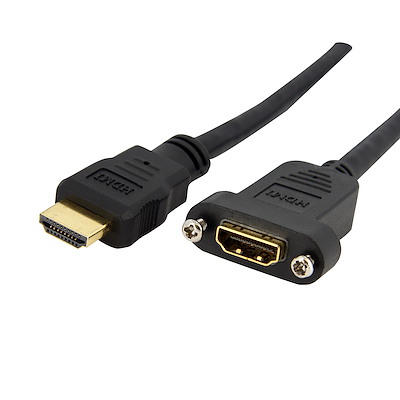 StarTech HDMIPNLFM3 3 ft High Speed HDMI Cable for Panel Mount 