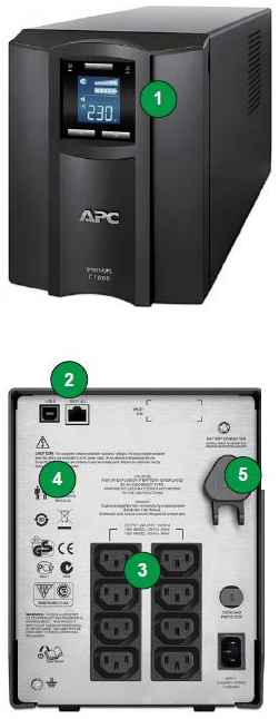 SMC1500IC - Onduleur Line Interactive APC Smart-UPS C 1500 VA Tour