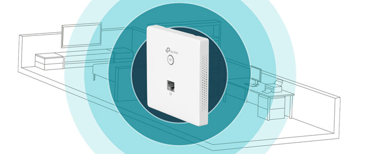 TP-Link Omada EAP115-wall 300Mbps Wireless N Wall-Plate Access Point |  Comms Express