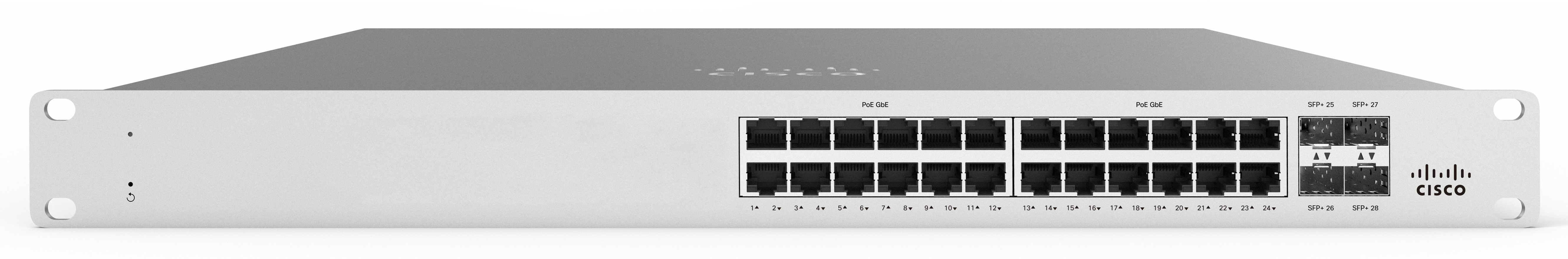 Cisco Meraki MS125-24P-HW Managed L2 Gigabit Ethernet (10/100/1000) (PoE) 1U Grey