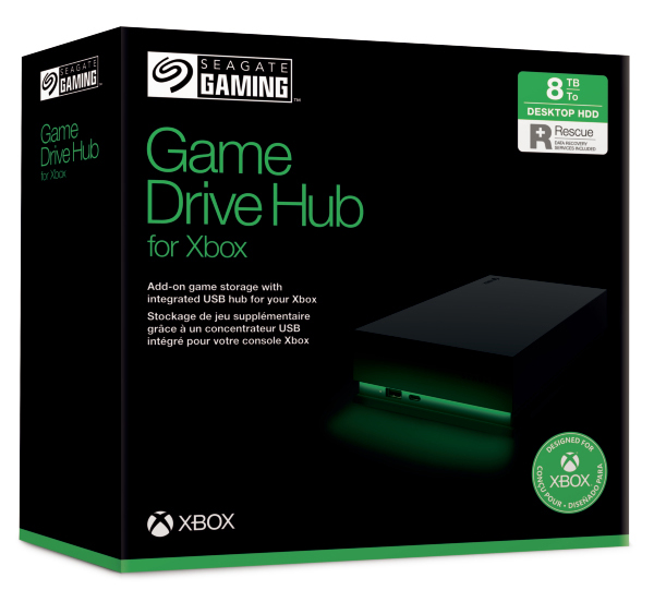 Seagate STKW8000400 Game Drive Hub for Xbox 8 TB with LED | Comms Express