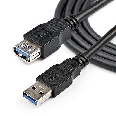 StarTech USB3SEXT2MBK 2m SuperSpeed USB 3.0 Extension Cable | Comms Express