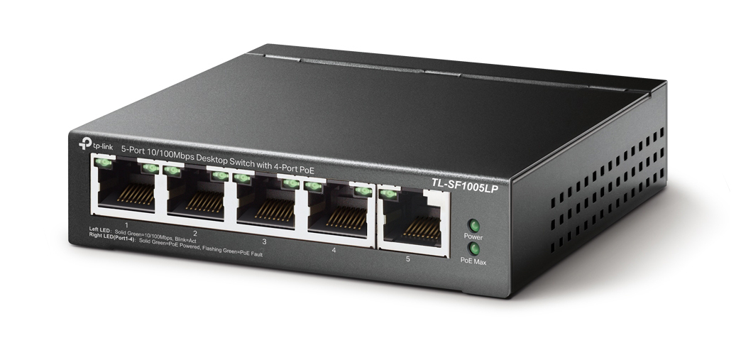 TP-Link TL-SF1005LP 5-Port 10/100Mbps Desktop Switch