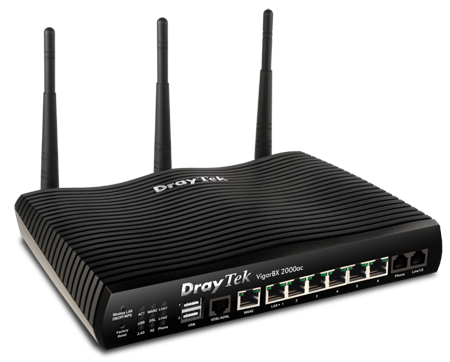 DrayTek VigorBXac 2000 IP PBX/Router Combined Phone System & Firewall Router with WiFi