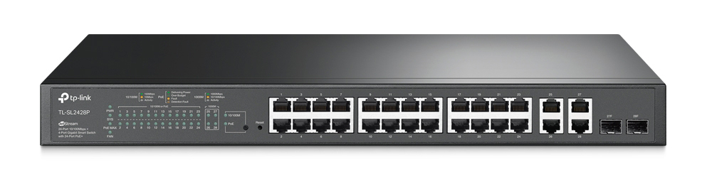 You Recently Viewed TP-Link TL-SL2428P JetStream 24 Port POE+ 10/100Mbps Switch  Image
