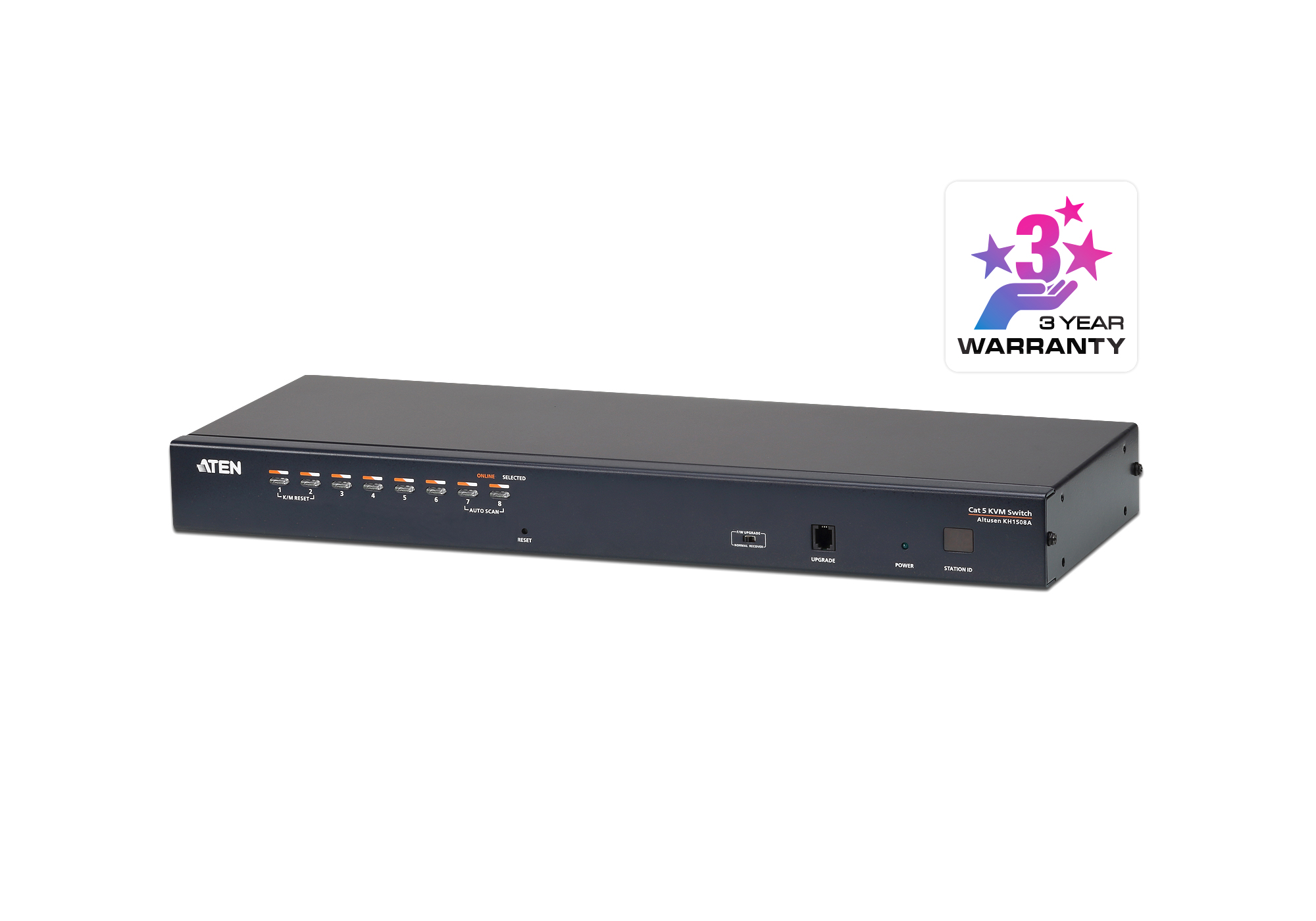 You Recently Viewed Aten KH1508A 1x8 Port CAT-5 High Density KVM Switch Image