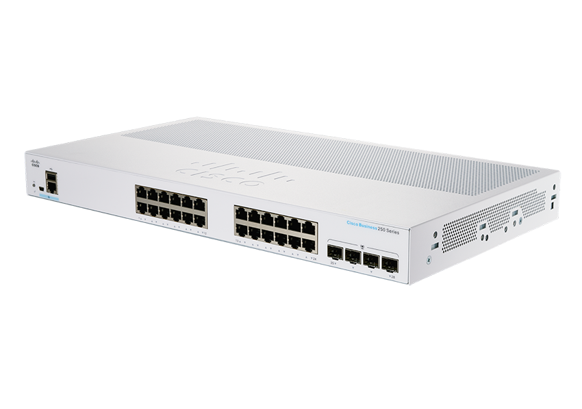You Recently Viewed Cisco CBS250-24T-4G-UK 24-Port L3 GE Smart Managed Switch Image