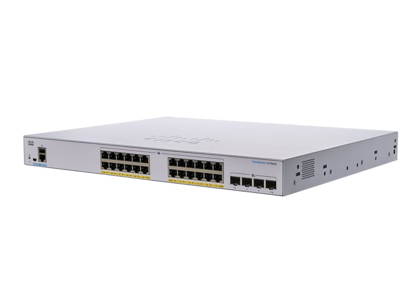 You Recently Viewed Cisco CBS250-24FP-4X-UK 24-Port L3 GE Smart Managed Switch Image