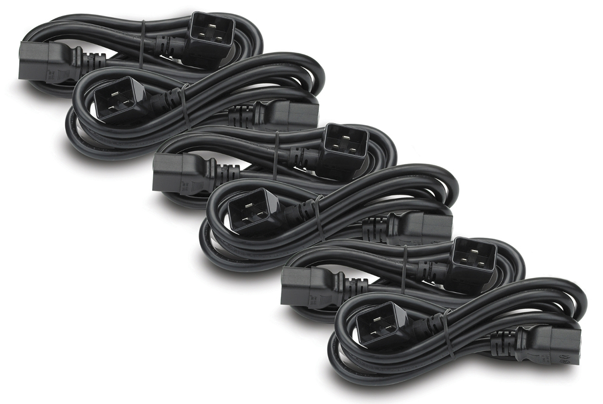 You Recently Viewed APC Power Cord Kit (6 ea) C19 to C20 (90 degree) 1.8m Image