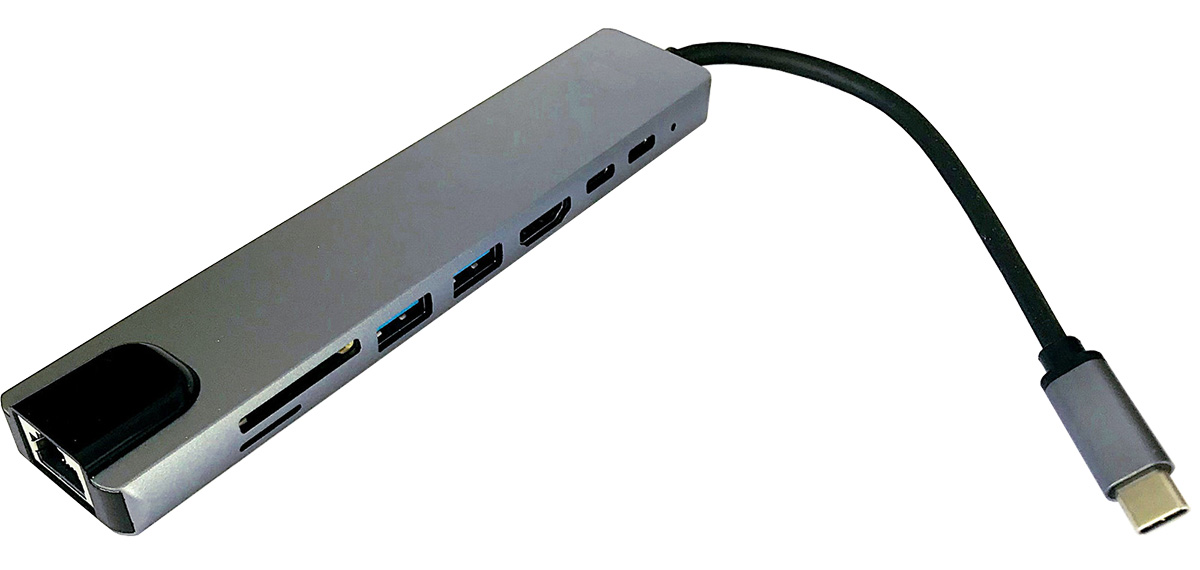You Recently Viewed aura USB-C to 2xUSB3.0 USB-C HDMI RJ45 SD Media Adapter Image