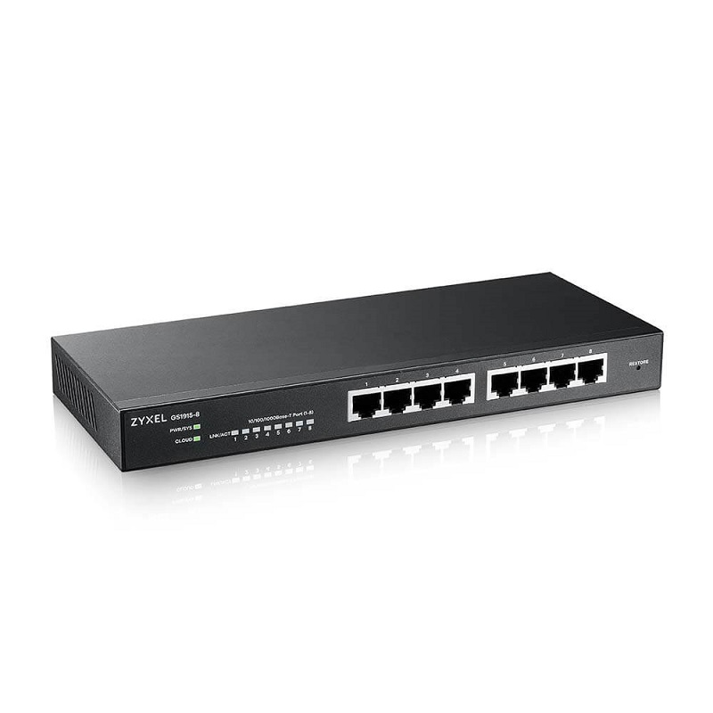 You Recently Viewed Zyxel GS1915-8-GB0101F 8-port GbE Smart Managed Switch Image