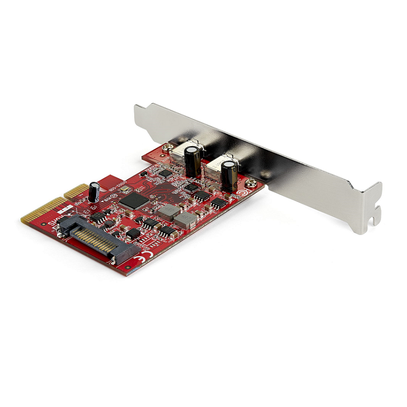 StarTech PEXUSB312C3 Dual Port USB-C Card - 2x USB-C - USB 3.1 PCI-e Card with SATA