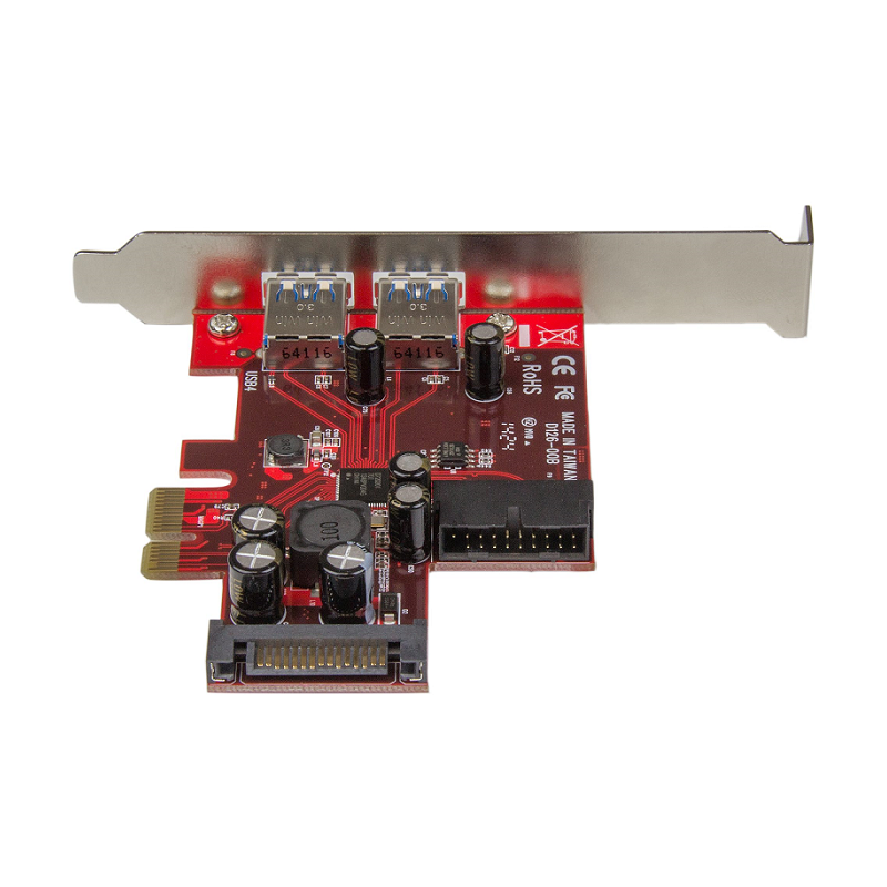 StarTech PEXUSB3S2EI 4-Port PCI Express USB 3.0 Card - 2 External, 2 Internal - SATA Power