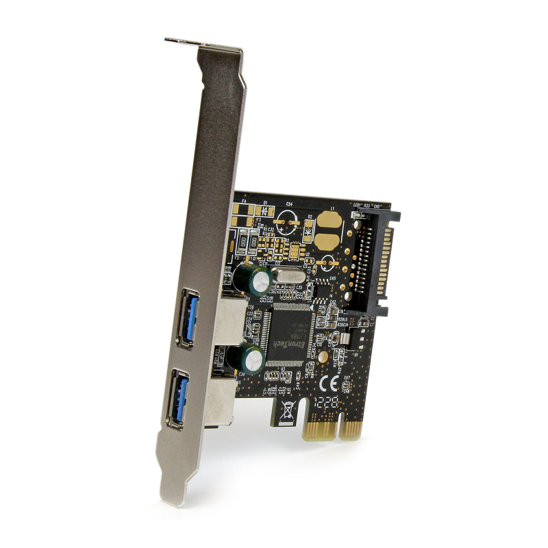 StarTech PEXUSB3S23 2 Port PCIe SuperSpeed USB 3.0 Controller Card w/SATA Power