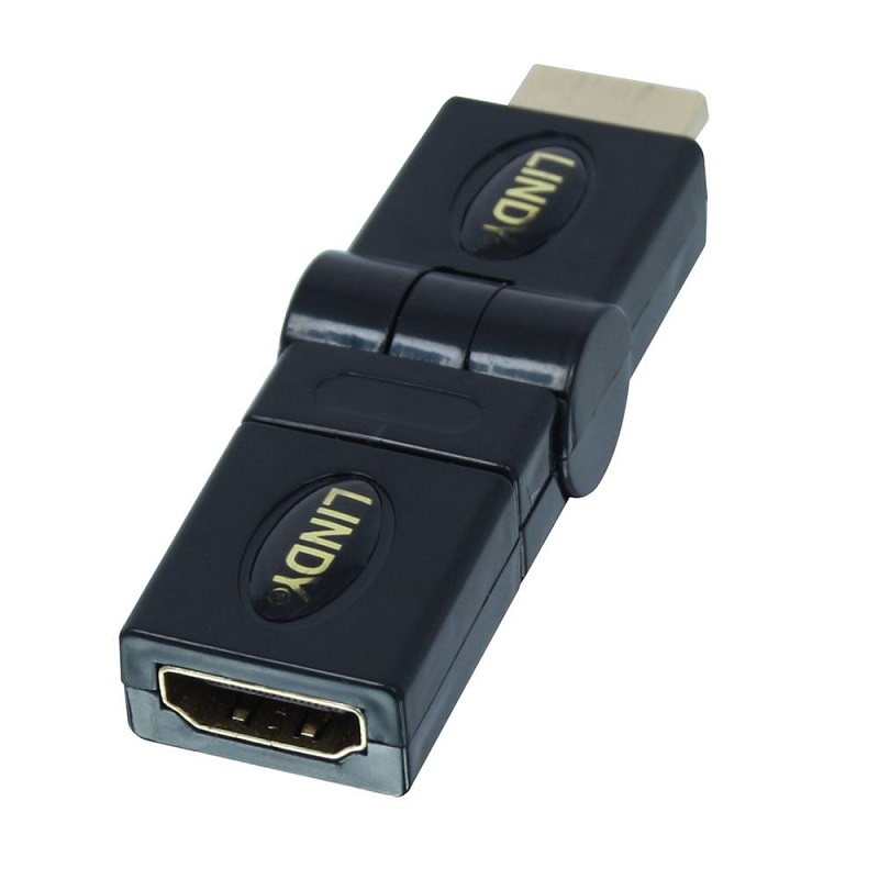 Lindy 41096 HDMI 360 Degree Adapter, HDMI Male to Female