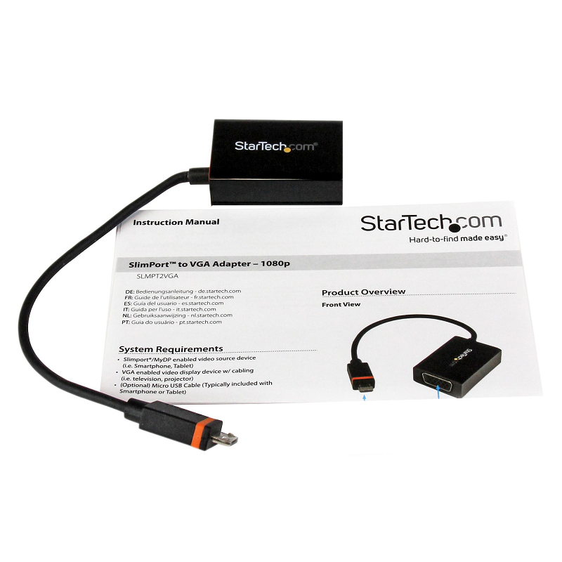 StarTech SLMPT2VGA SlimPort / MyDP to VGA Video Converter for HP ChromeBook 11 - 1080p
