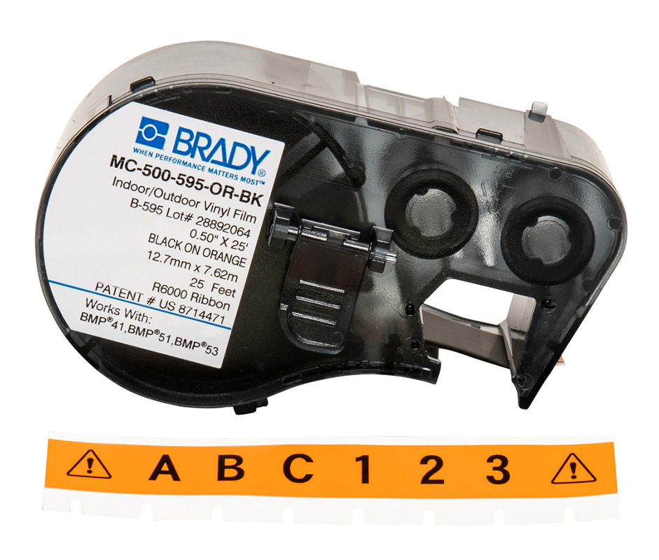 Brady B-595 Indoor/Outdoor Vinyl Labels | Comms Express