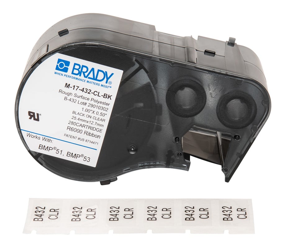 Brady B-432 Clear Polyester High Adhesio... | Comms Express