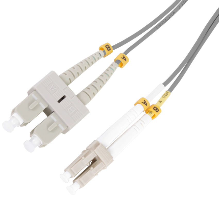 LC - SC Multimode Duplex Fibre Patch Leads