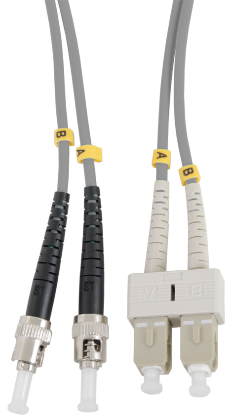 ST - SC Multimode Duplex Fibre Patch Leads